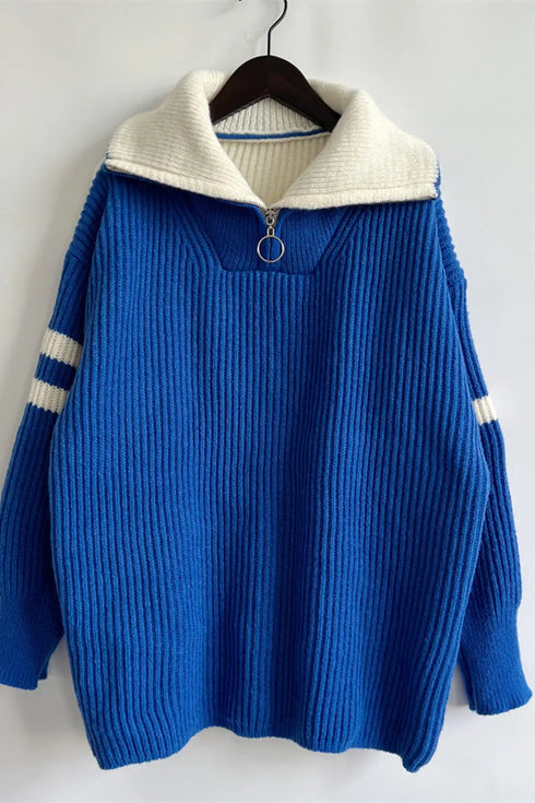 'Isolde' Knit Pullover Sweater - Celes Fashion